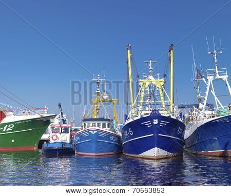 Fishing Boats In Harbor