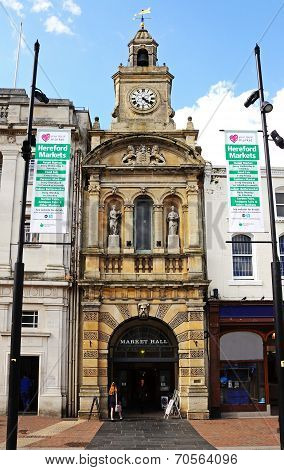 Market Hall enterence, Hereford.
