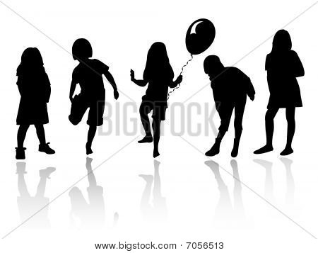 シルエット - 子供