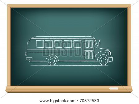 board school bus side view