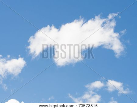 clouds in the blue sky