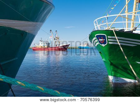 Fishing Boats In Harbor