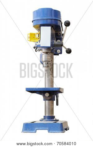 The image of a driller isolated under the white background