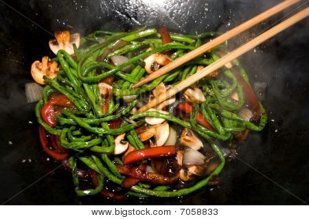 Päivällisen Wok-pannu