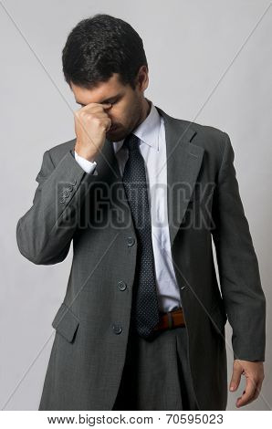 Frustrated business man