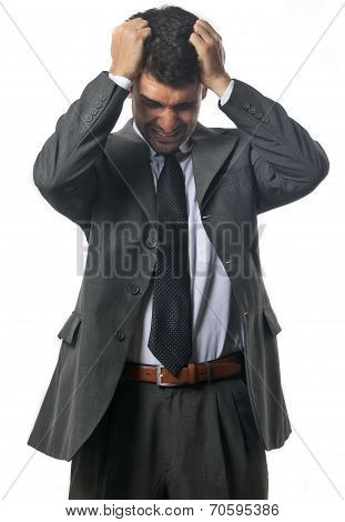 Frustrated business man