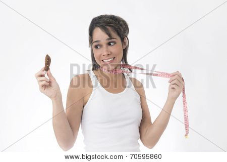 Young woman on a diet