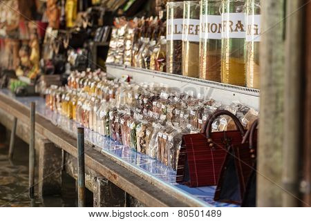 Spices In Floating Market