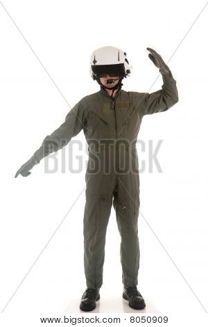 vojenský pilot zařazovacího letouny