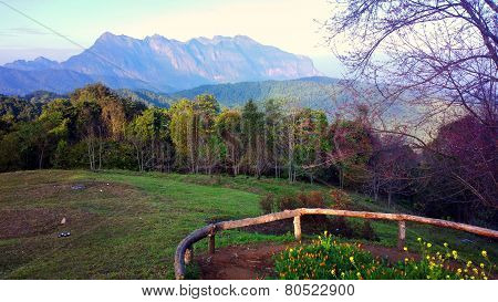 doi luang chiang dao mountain at chiangmai thailand