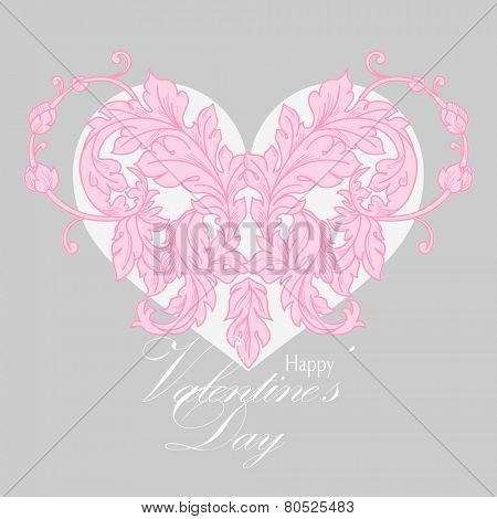 Classic baroque floral seamless pattern.