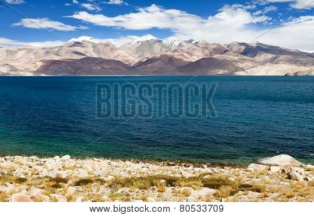 Tso Moriri Lake In Rupshu Valley
