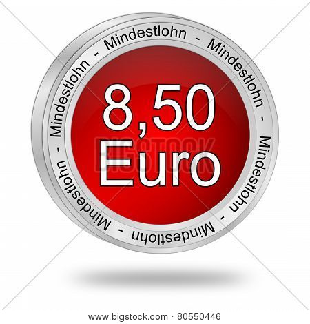 8,50 Euro minimum wage - in german