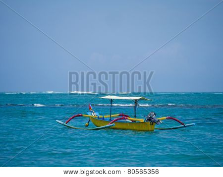 Fishing boat in Bali Indonesia