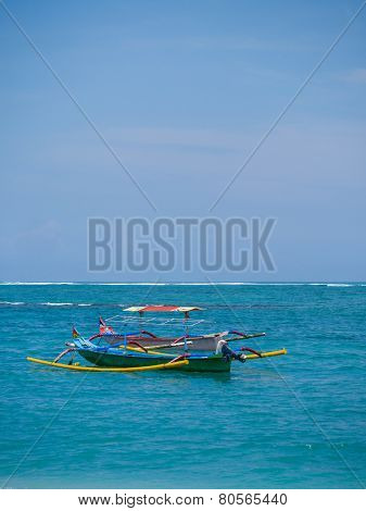 Fishing boat in Bali Indonesia