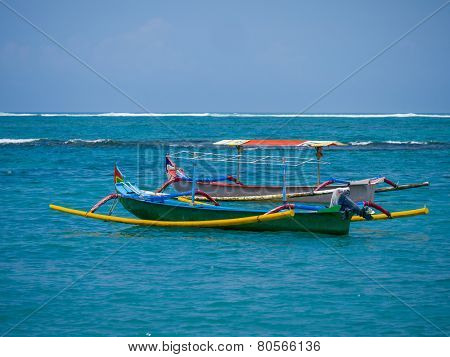 Fishing boat in Bali Indonesia