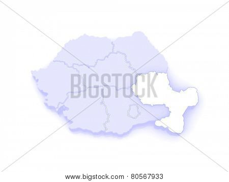 Southeast Region Development Romania. 3d