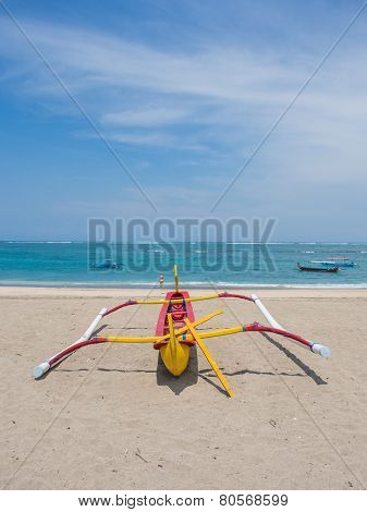 Fishing boat in Bali Indonesia