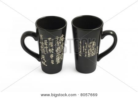 zwei chinesische Becher für Tee