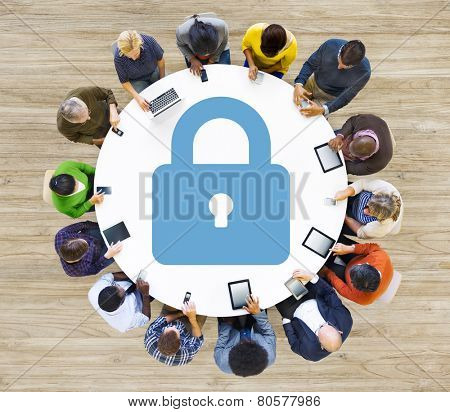 Password Security Privacy Protection Confidentiality Lock Login Concept