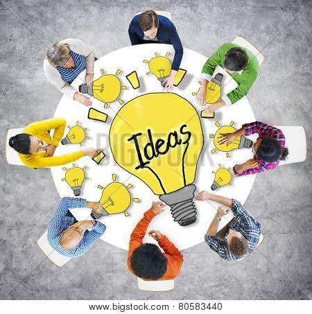 Aerial View People Ideas Breaking New Ground Concepts