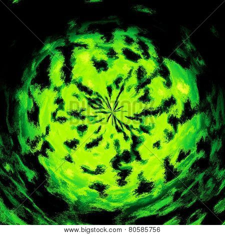 Burning Fire Ball Generated Texture