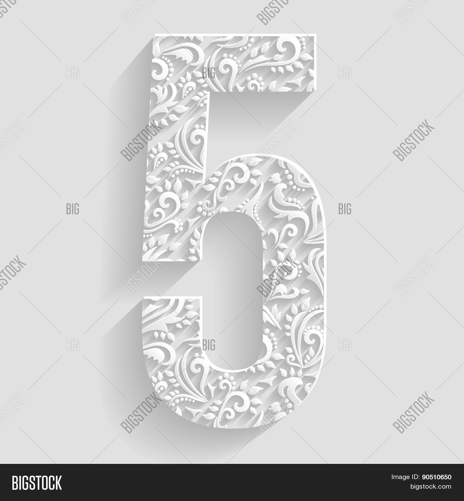 Number 5. Vector Vector & Photo (Free Trial) Bigstock
