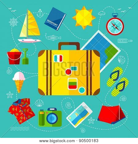 Traveling Icon Set