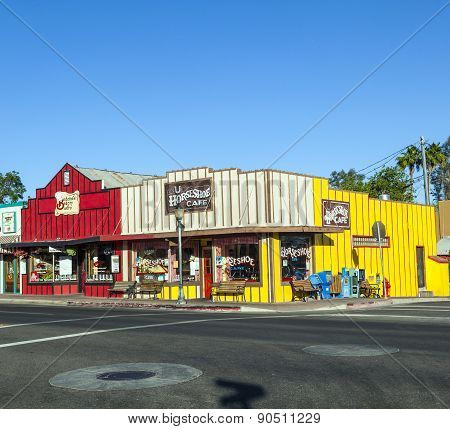 Frontier Street In Afternoon Sun In Wickenburg