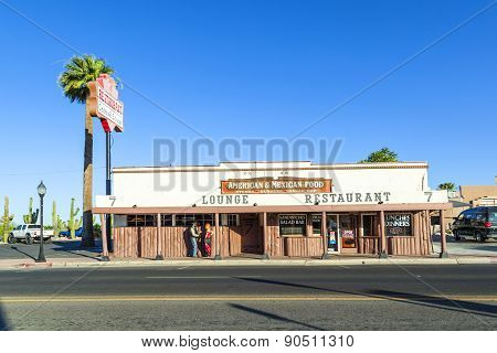 Frontier Street In Afternoon Sun In Wickenburg