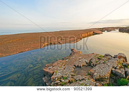 Evening Light On The Shore Of The Great Lakes