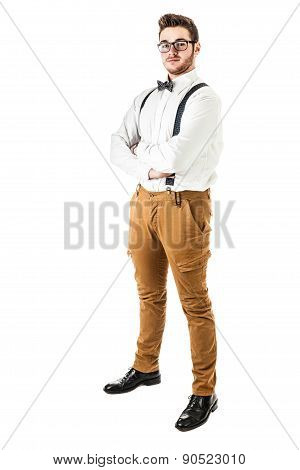 Young Man In Braces