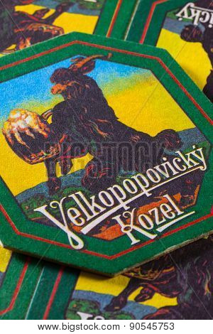 Beermats From Velkopopovický Kozel Beer.