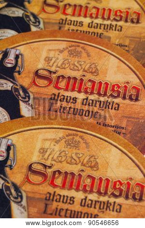 Beermats From Birzu Alus Beer.