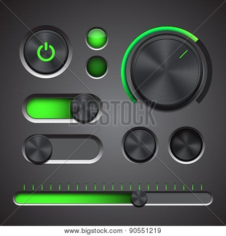 Set of the detailed UI elements
