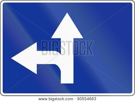 Lane Preselection Sign In Poland