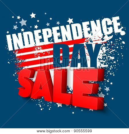 4th of july sale vector background
