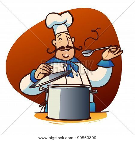 cartoon cook character