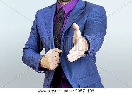 Businessman handshake