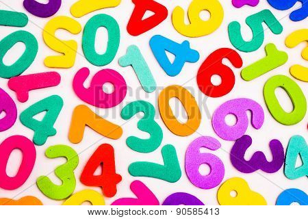 Mixed Numbers Of Different Colours.
