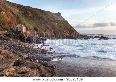 Stormy Sea At Priest's Cove
