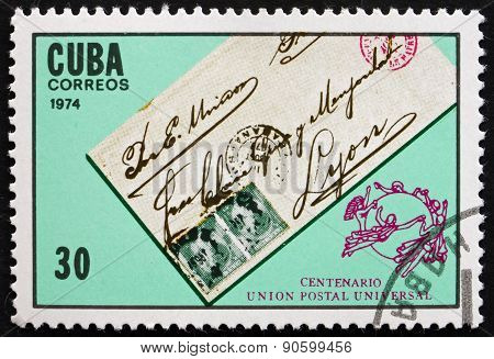 Postage Stamp Cuba 1974 Letter
