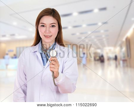 Female Doctor With Stethoscope