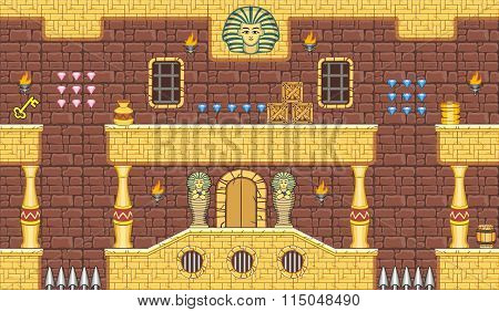 platform game tileset 4