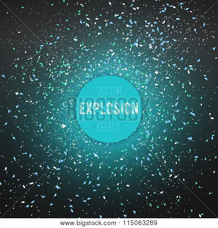 Outer Space Exlosion Vector