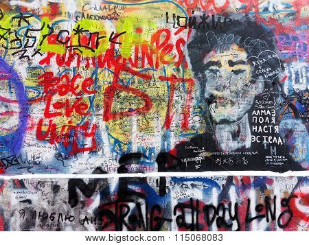 Moscow - 4 January, 2016: Beautiful Street Art Of Graffiti. Abstract Color Creative Drawing Fashion