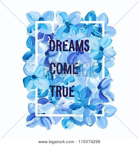 Dreams Come True - Motivation Poster.