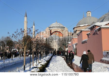 Hagia Sophia Museum In Istanbul City, Turkey