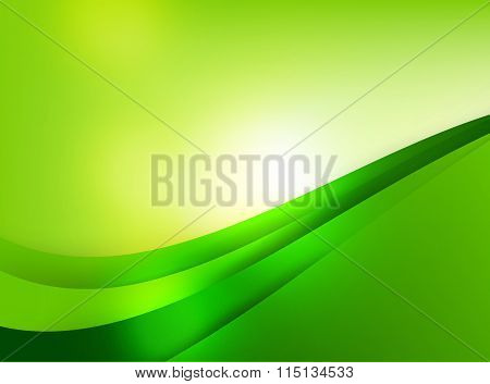 Abstra Background Green Curve And Layed Element Vector Illustration 004