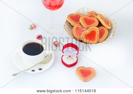 Cookies in the Shape of Hearts.